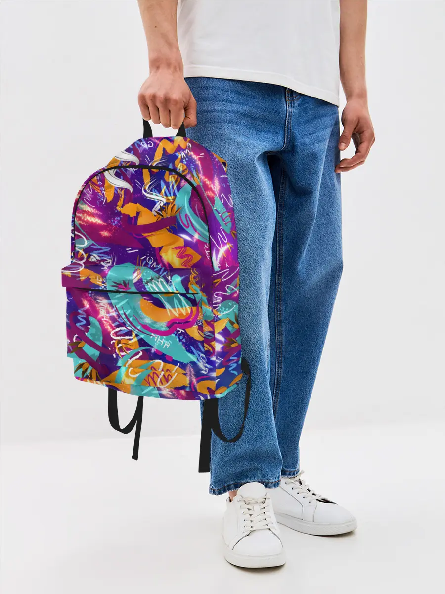 Рюкзак джинсовый / Яркие краски