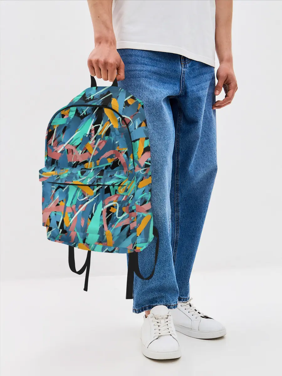 Рюкзак джинсовый / Яркие краски