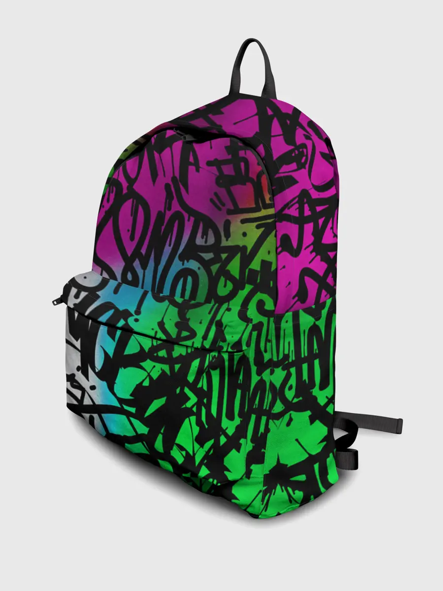 Рюкзак джинсовый / Стена граффити