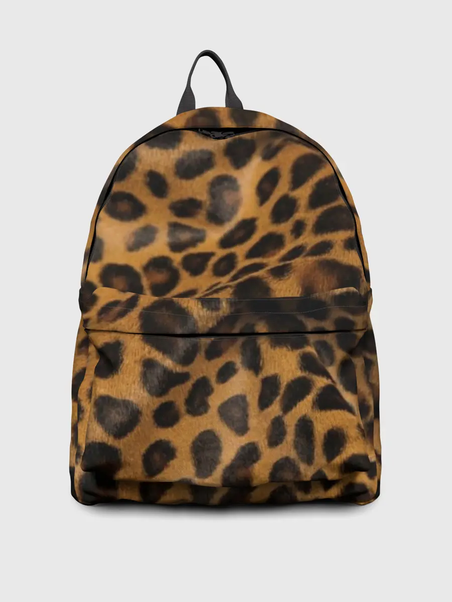 Рюкзак джинсовый / Леопард