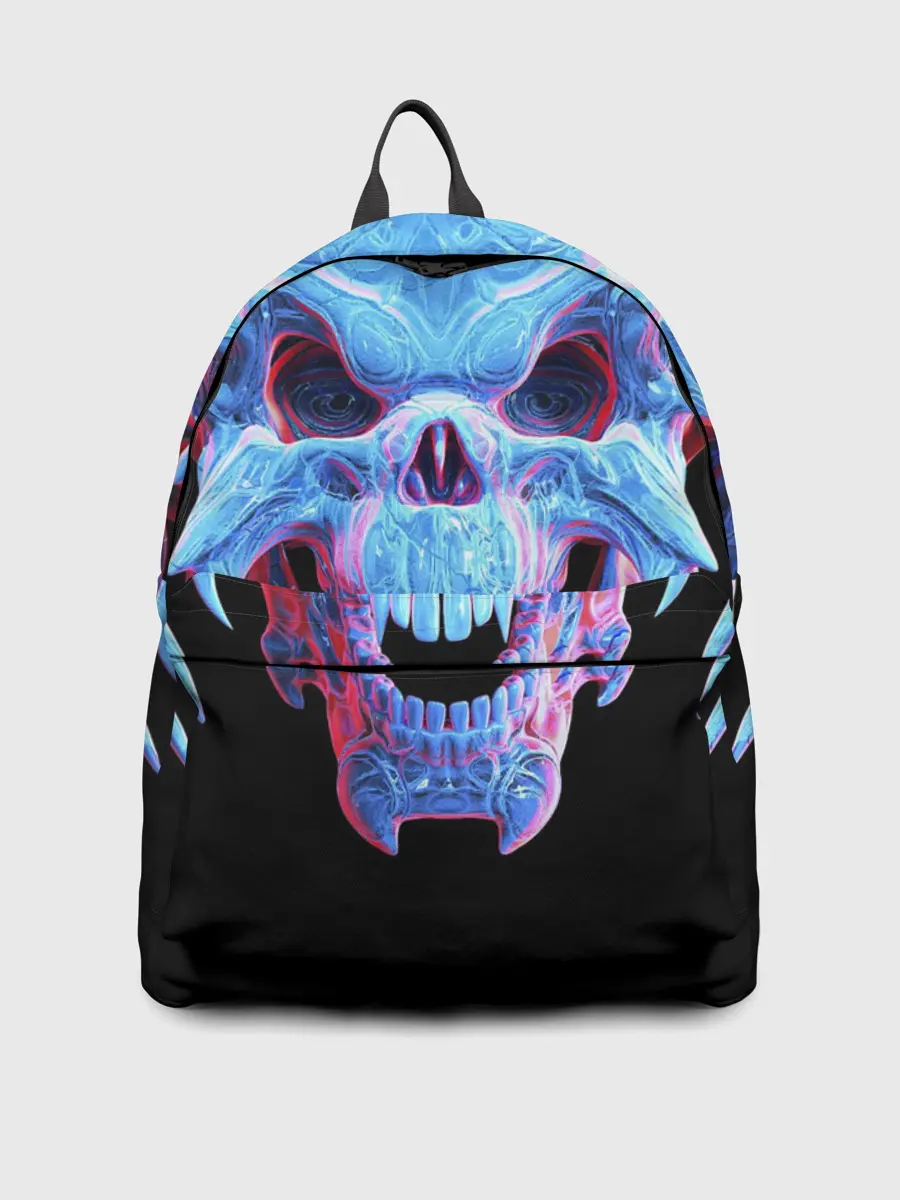 Рюкзак джинсовый / Череп Психоделика