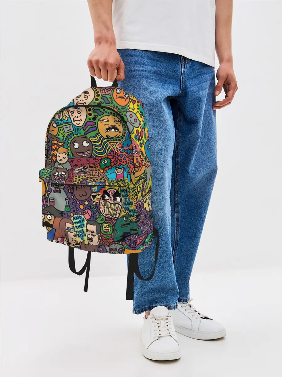 Рюкзак джинсовый / Цветные мемы из ВК