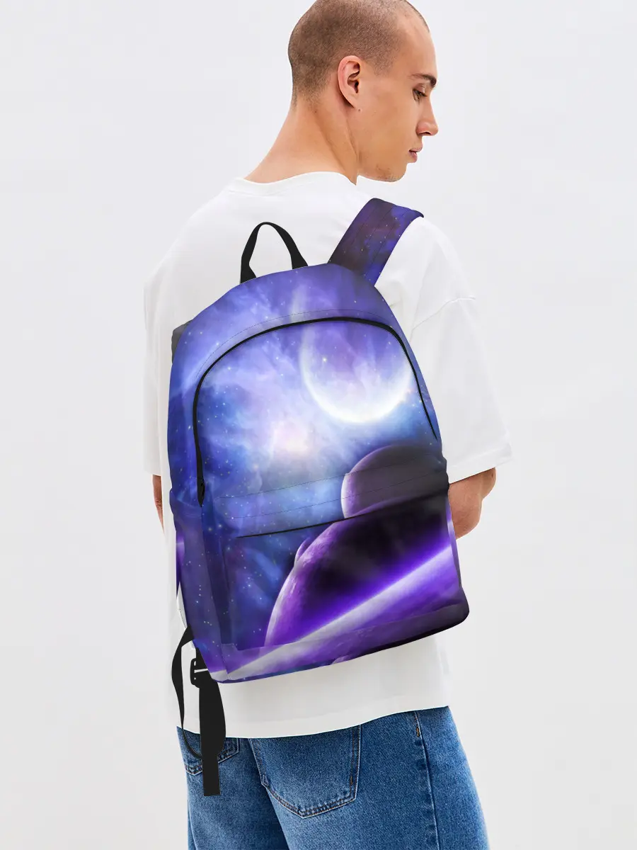 Рюкзак джинсовый / Неоновый Космос