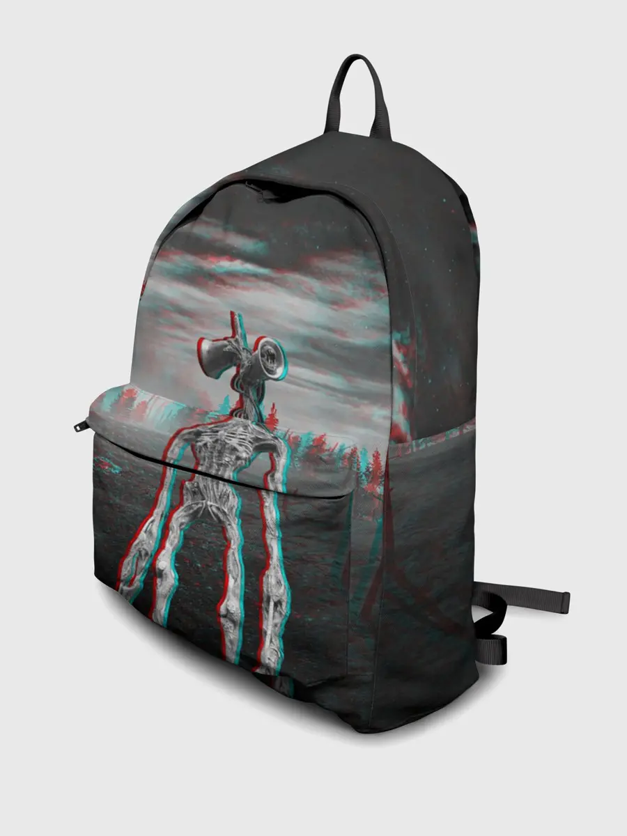 Рюкзак джинсовый / Siren Head Horror Glitch