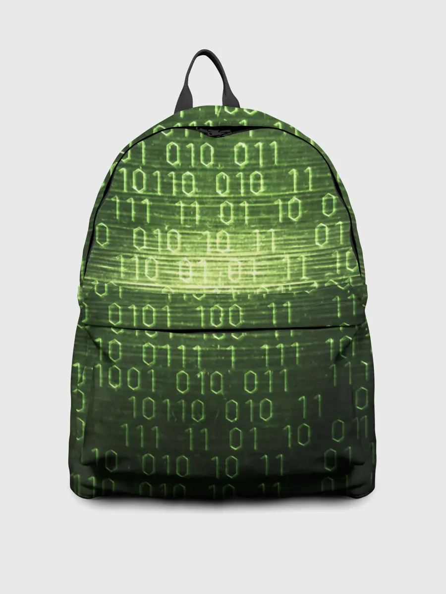 Рюкзак джинсовый / Двоичный код