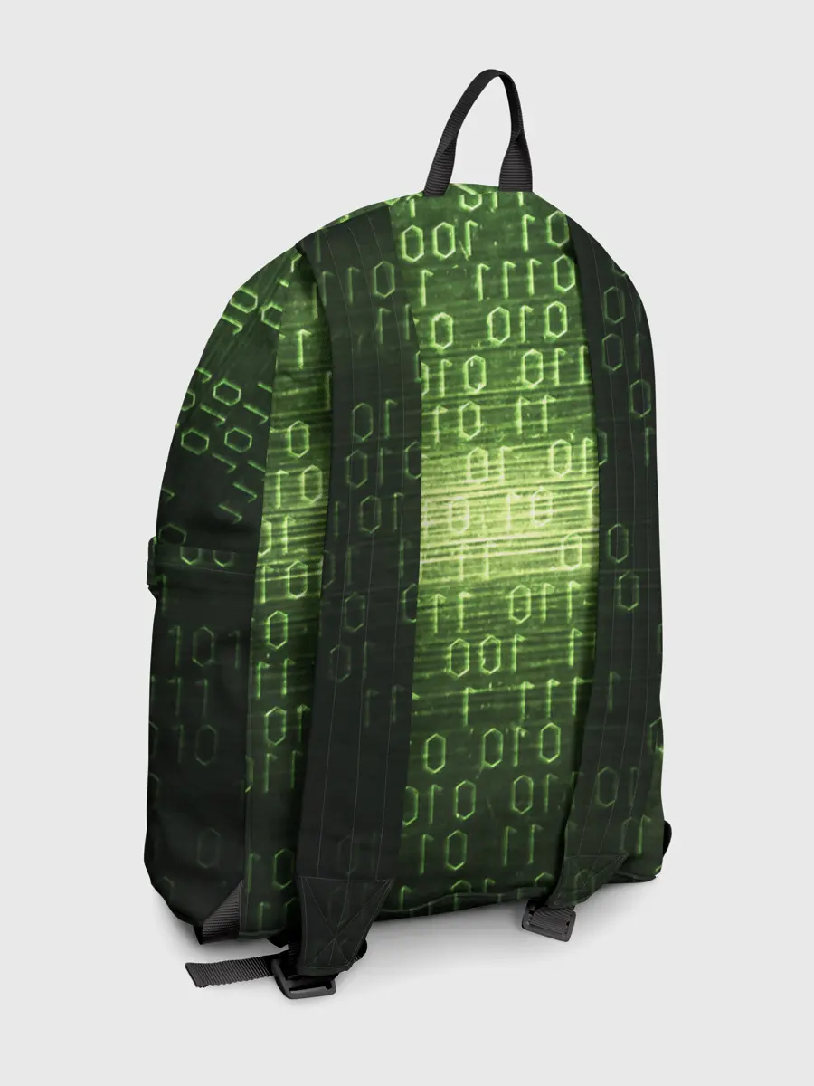 Рюкзак джинсовый / Двоичный код