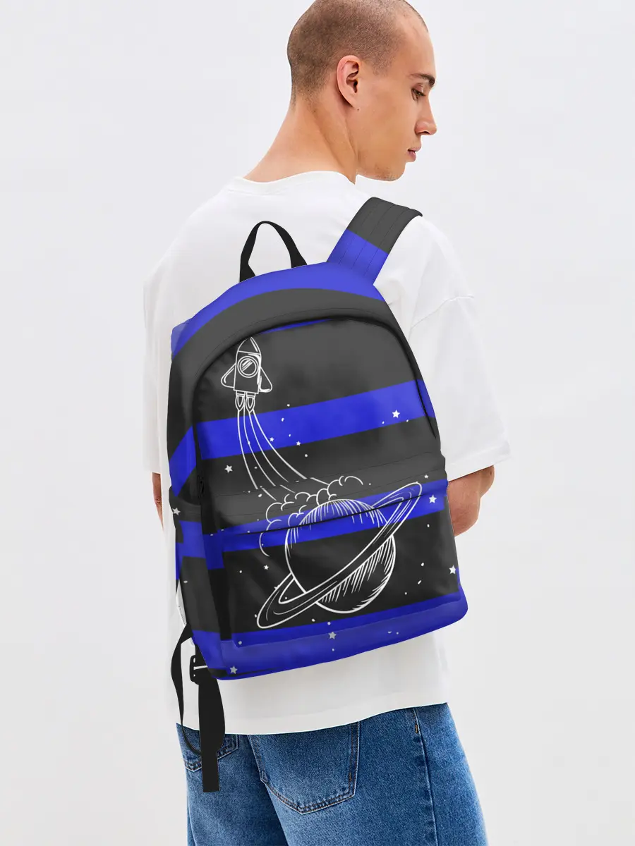 Рюкзак джинсовый / Космос