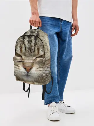 Рюкзак джинсовый / Кот
