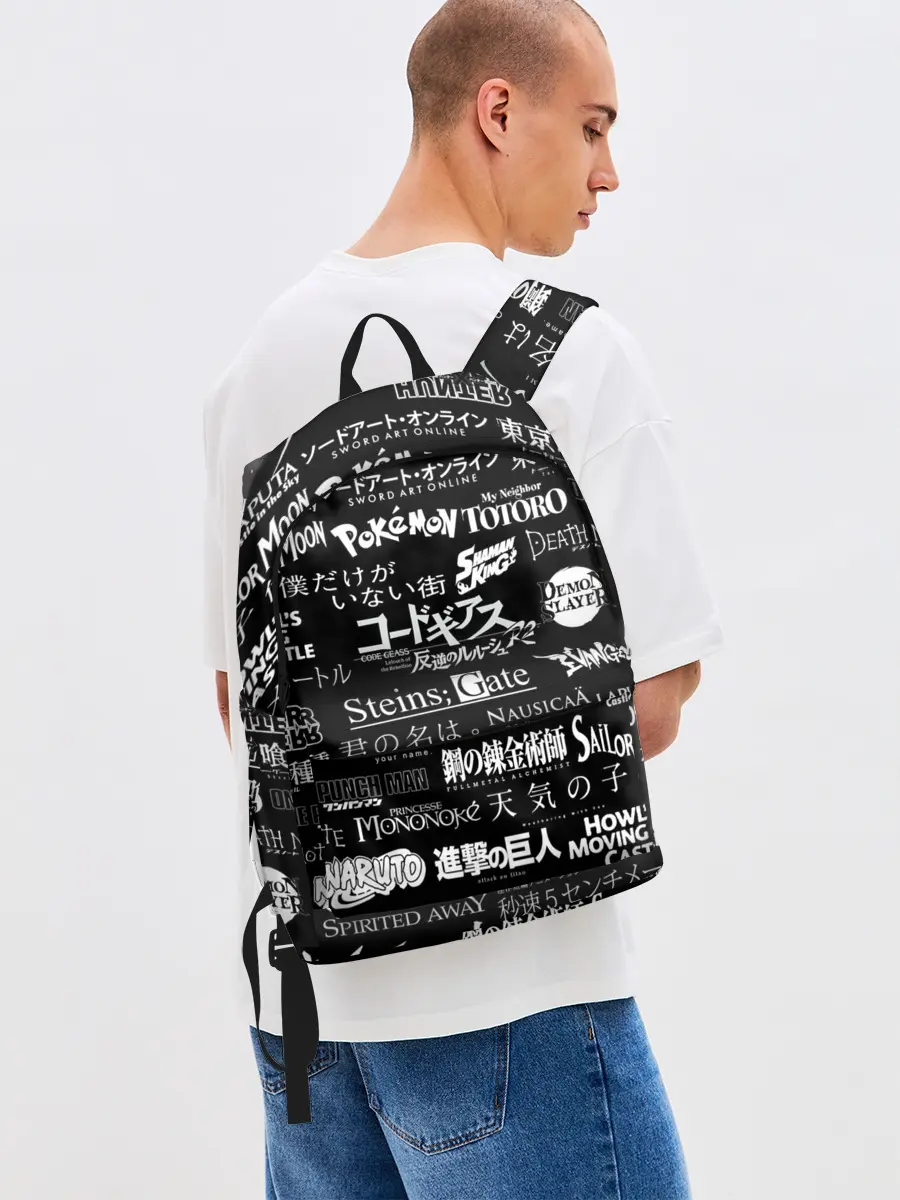 Рюкзак джинсовый / Логотипы аниме