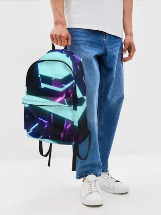 Рюкзак джинсовый / Blue Neons