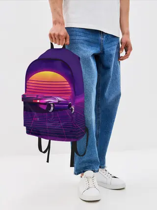 Рюкзак джинсовый / Ретро Футуризм