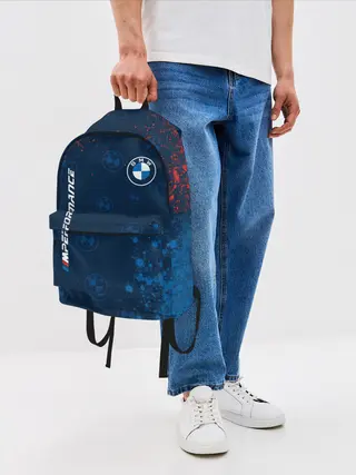Рюкзак джинсовый / BMW / БМВ