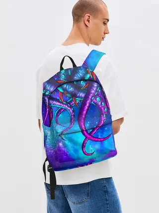 Рюкзак джинсовый / Щупальца