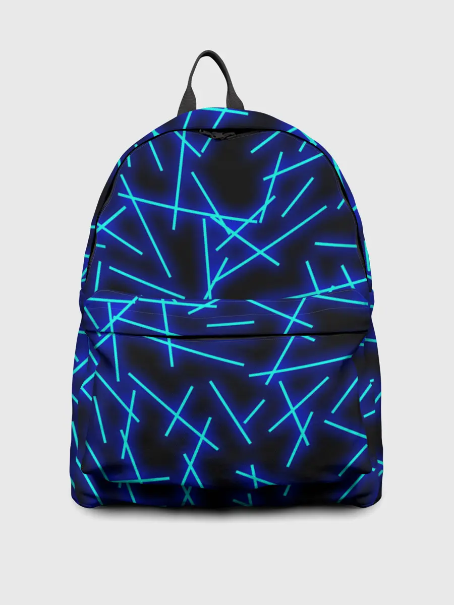 Рюкзак джинсовый / Неоновые линии