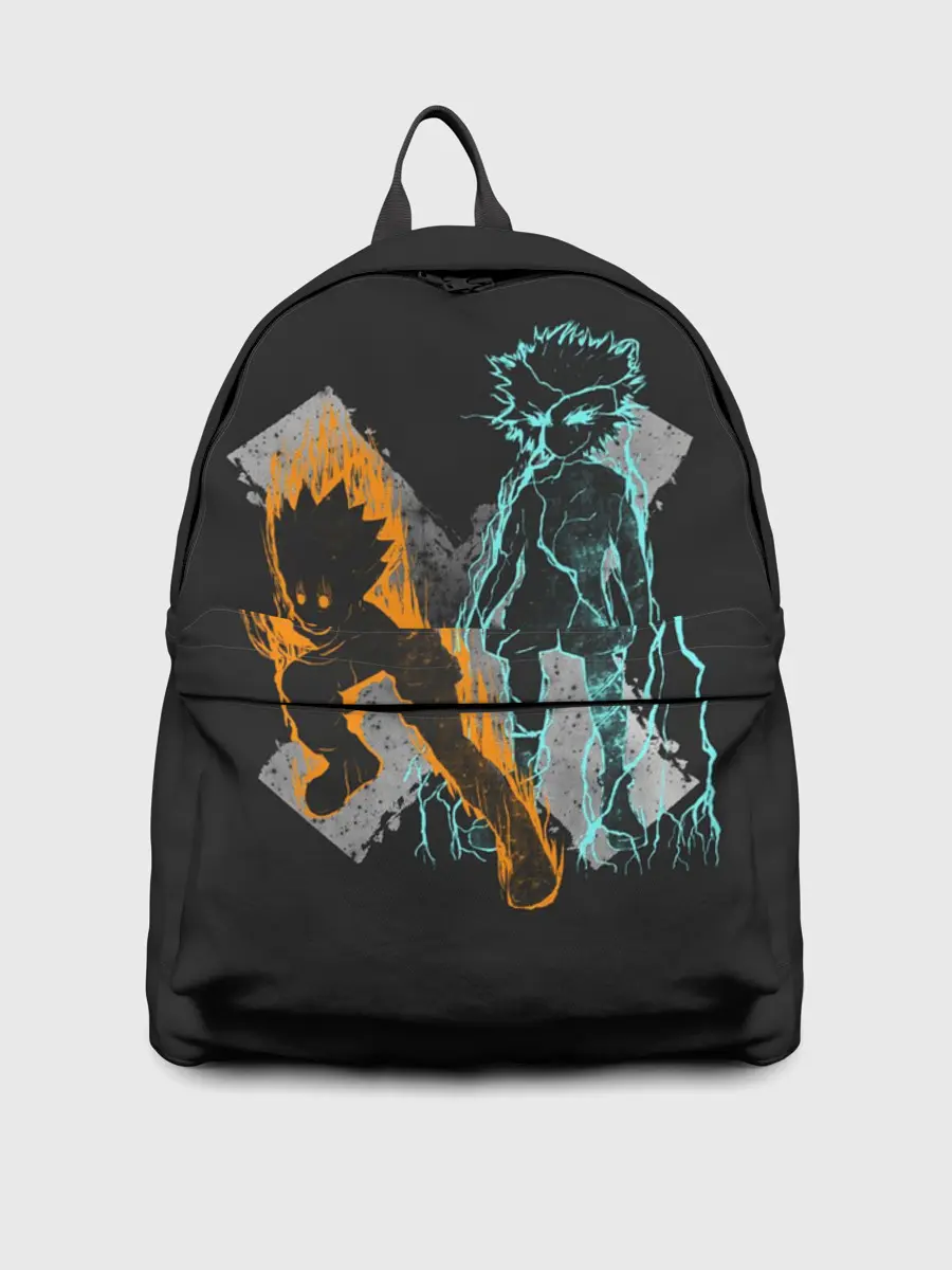 Рюкзак джинсовый / Logo Hunter с персонажами