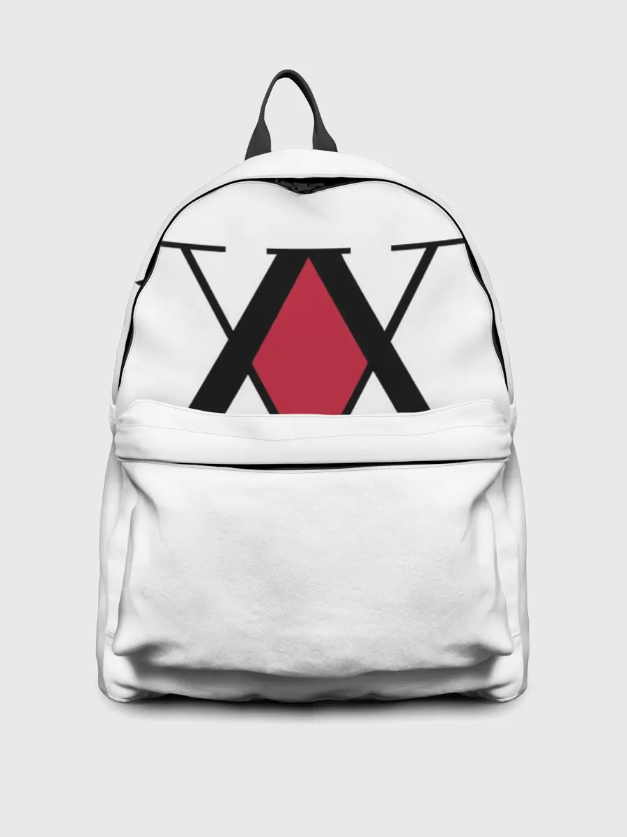 Рюкзак джинсовый / XX посередине красное на белом