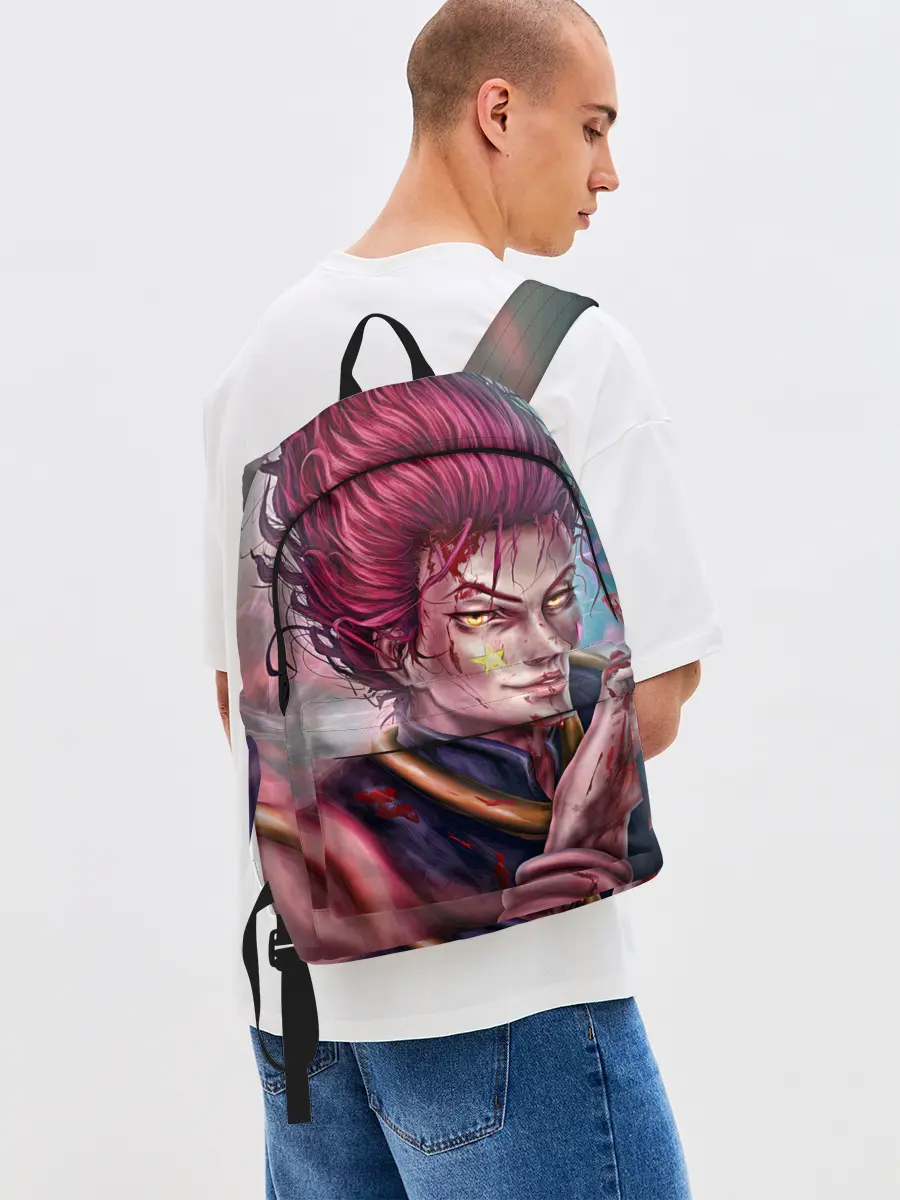 Рюкзак джинсовый / Хисока Мороу реалистичный арт