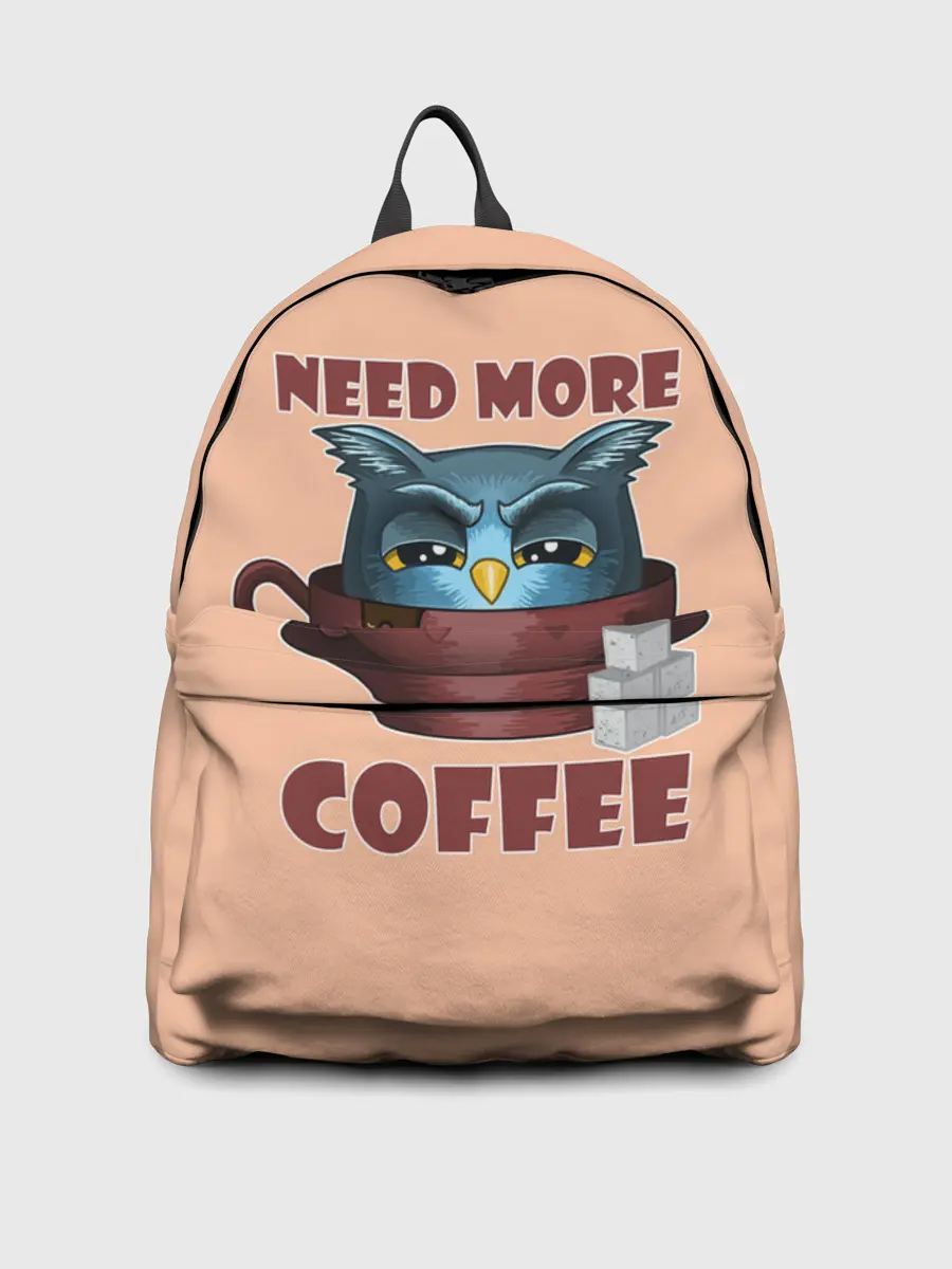 Рюкзак джинсовый / Нужно Больше Кофе