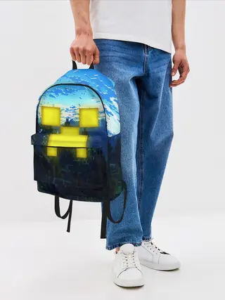Рюкзак джинсовый / Minecraft / Майнкрафт