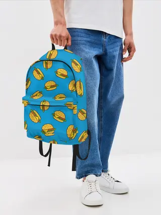 Рюкзак джинсовый / БУРГЕРЫ