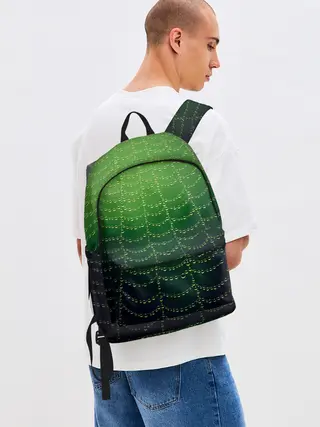 Рюкзак джинсовый / Паутина в лесу