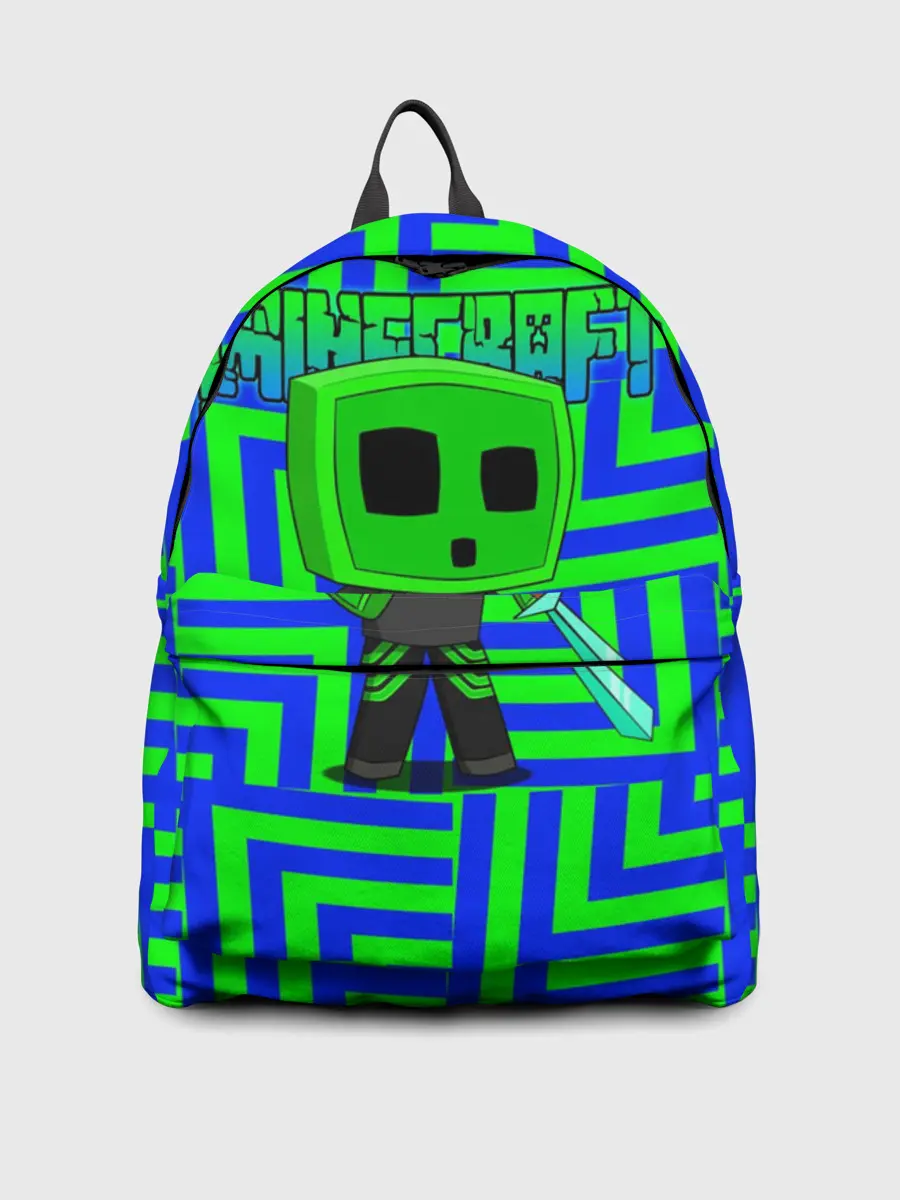 Рюкзак джинсовый / Minecraft | Creeper