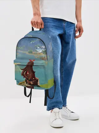 Рюкзак джинсовый / Genshin Impact