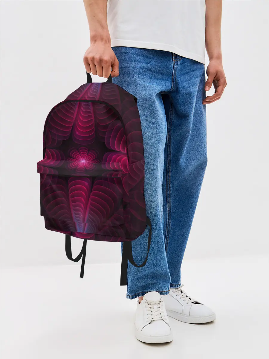 Рюкзак джинсовый / Инопланетные цветы