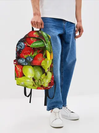 Рюкзак джинсовый / Фруктовый рай