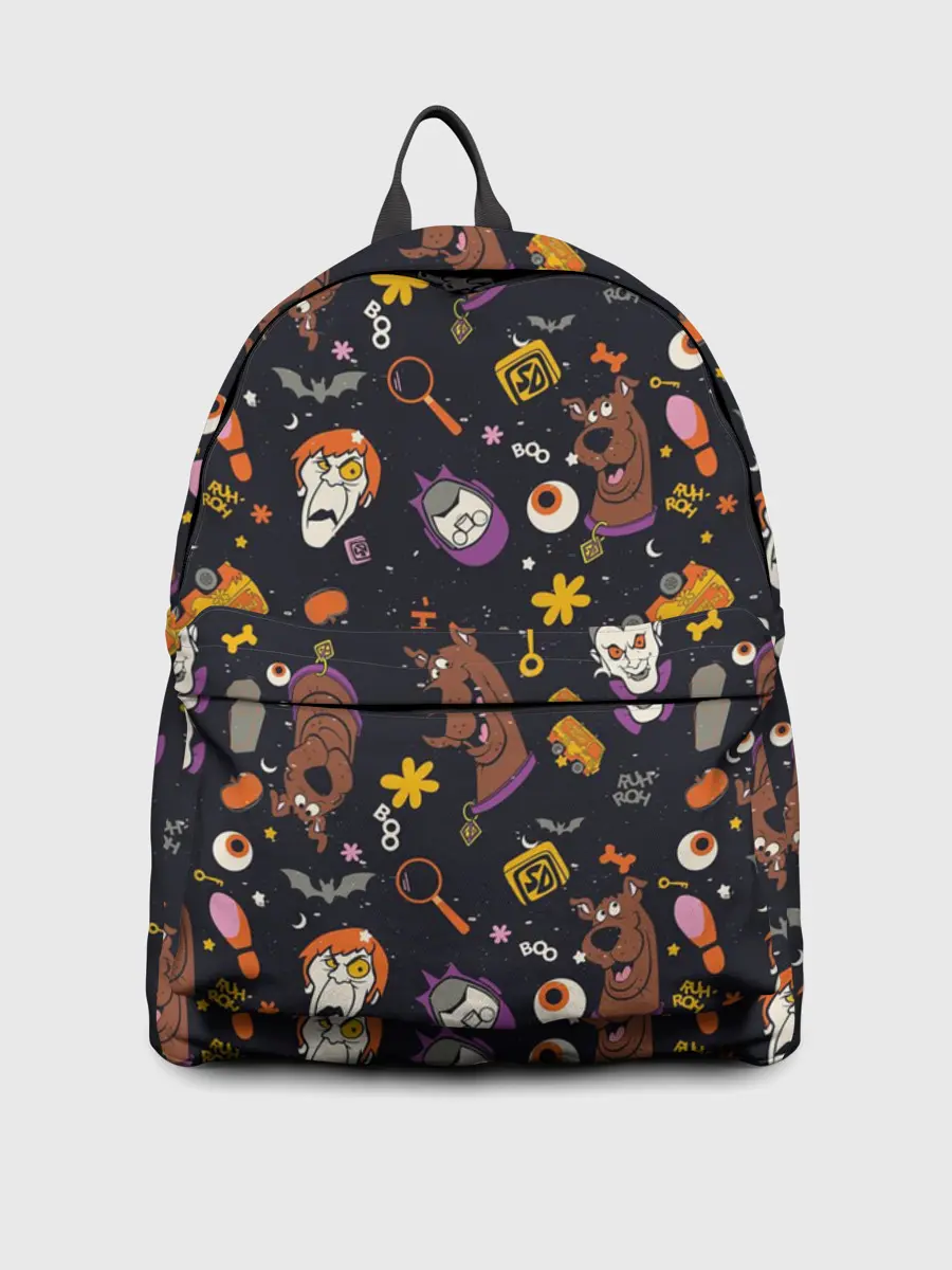 Рюкзак джинсовый / Скуби-Ду Хэллоуин паттерн