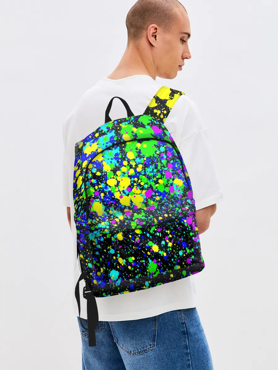 Рюкзак джинсовый / Неоновые краски лета