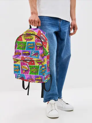 Рюкзак джинсовый / Pop art