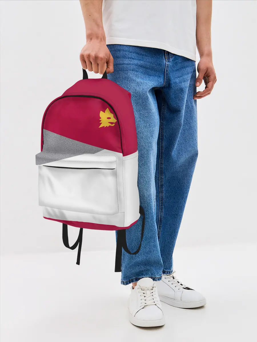 Рюкзак джинсовый / AS Roma | Red Design 21/22