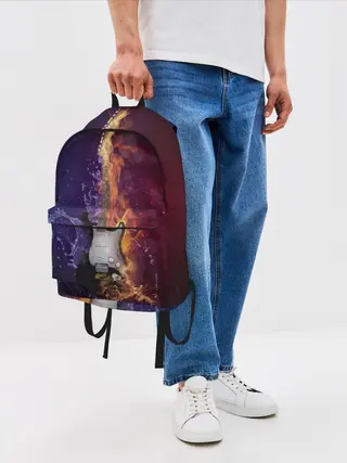 Рюкзак джинсовый / Гитара огня