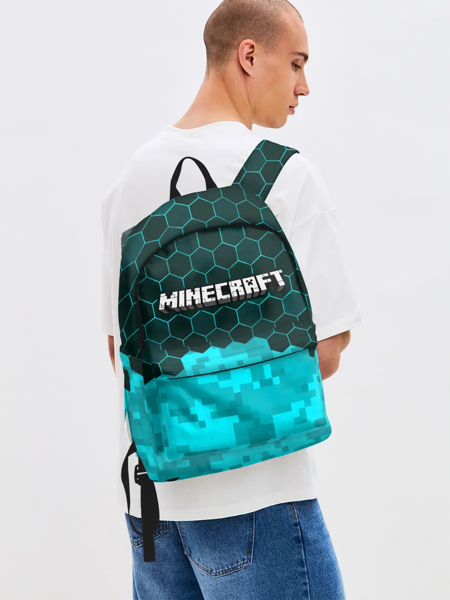 Рюкзак джинсовый / MINECRAFT / МАЙНКРАФТ