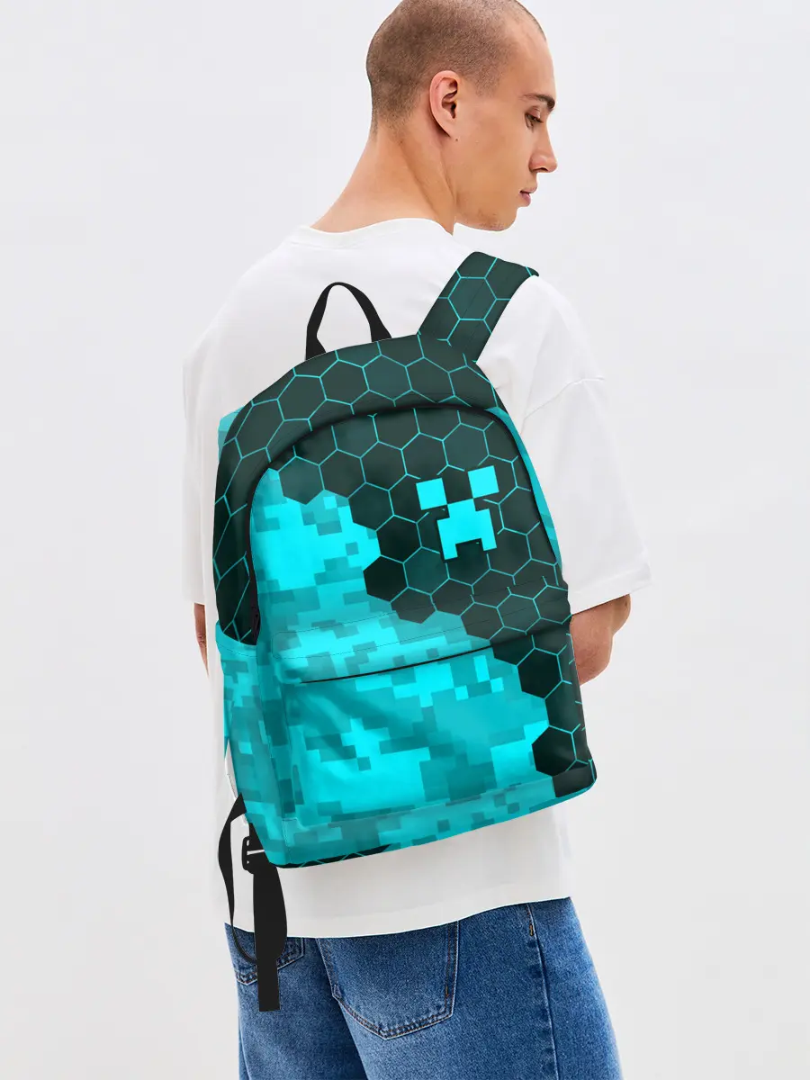 Рюкзак джинсовый / MINECRAFT / МАЙНКРАФТ