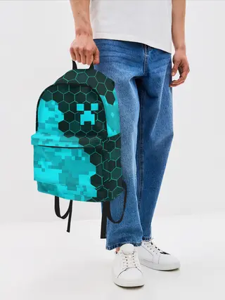 Рюкзак джинсовый / MINECRAFT / МАЙНКРАФТ