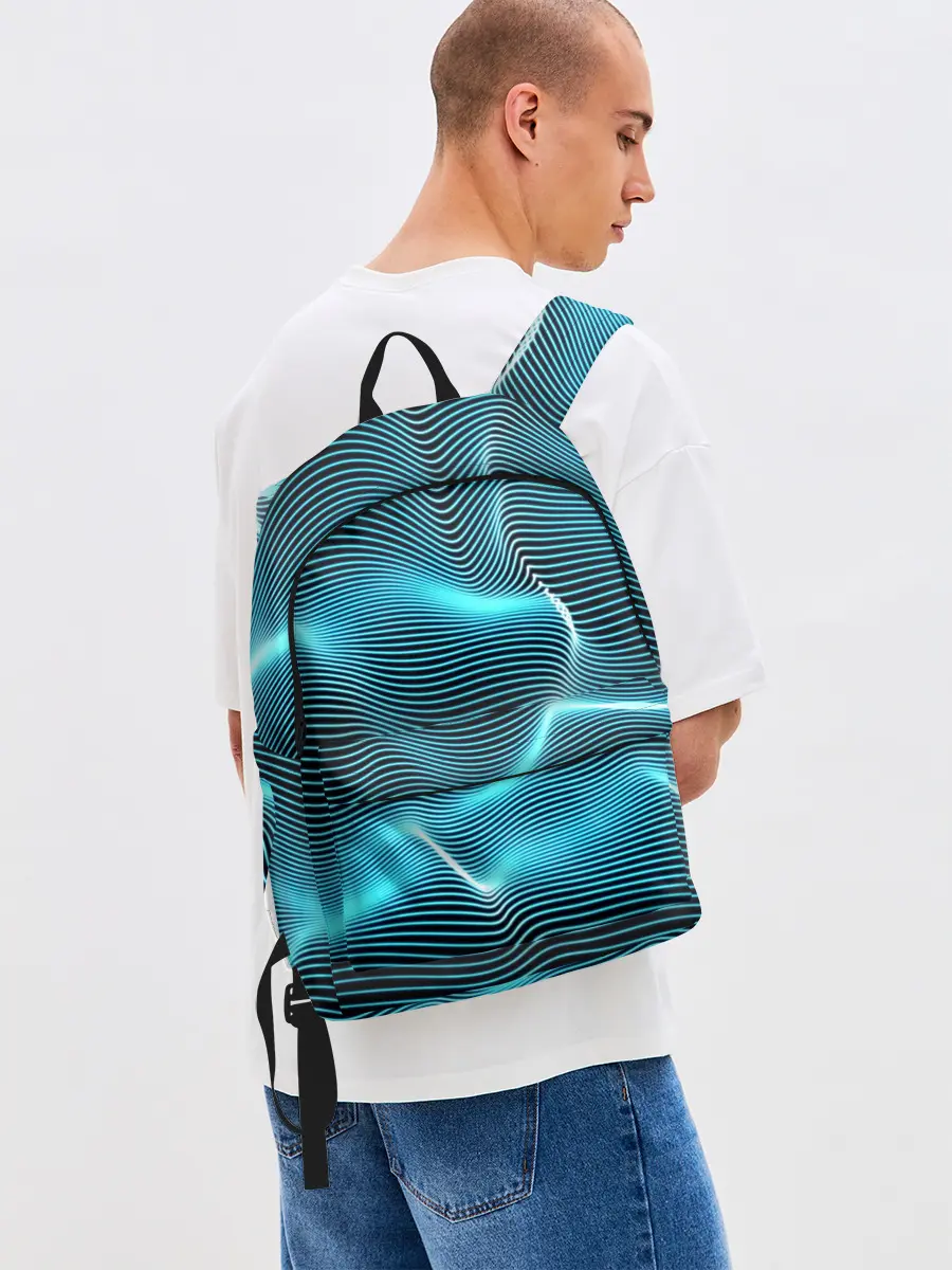Рюкзак джинсовый / Neon lines