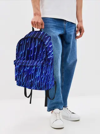 Рюкзак джинсовый / Neon rain