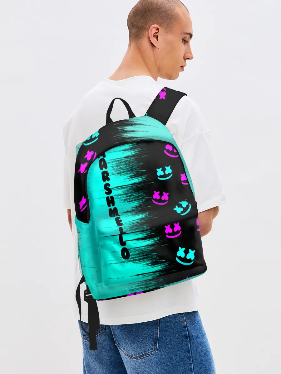 Рюкзак джинсовый / Marshmello