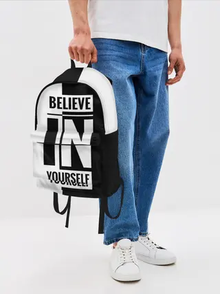 Рюкзак джинсовый / Верь в себя
