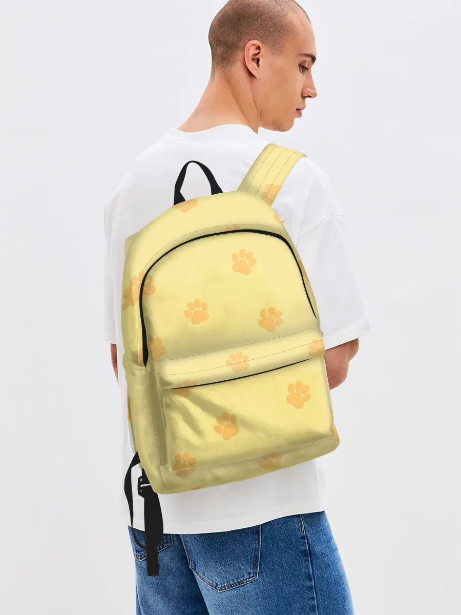 Рюкзак джинсовый / Кошачьи следы