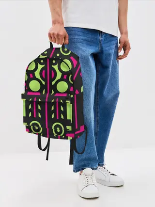 Рюкзак джинсовый / Киберпанк механизмы