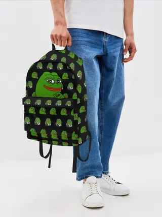 Рюкзак джинсовый / Frog Pepe