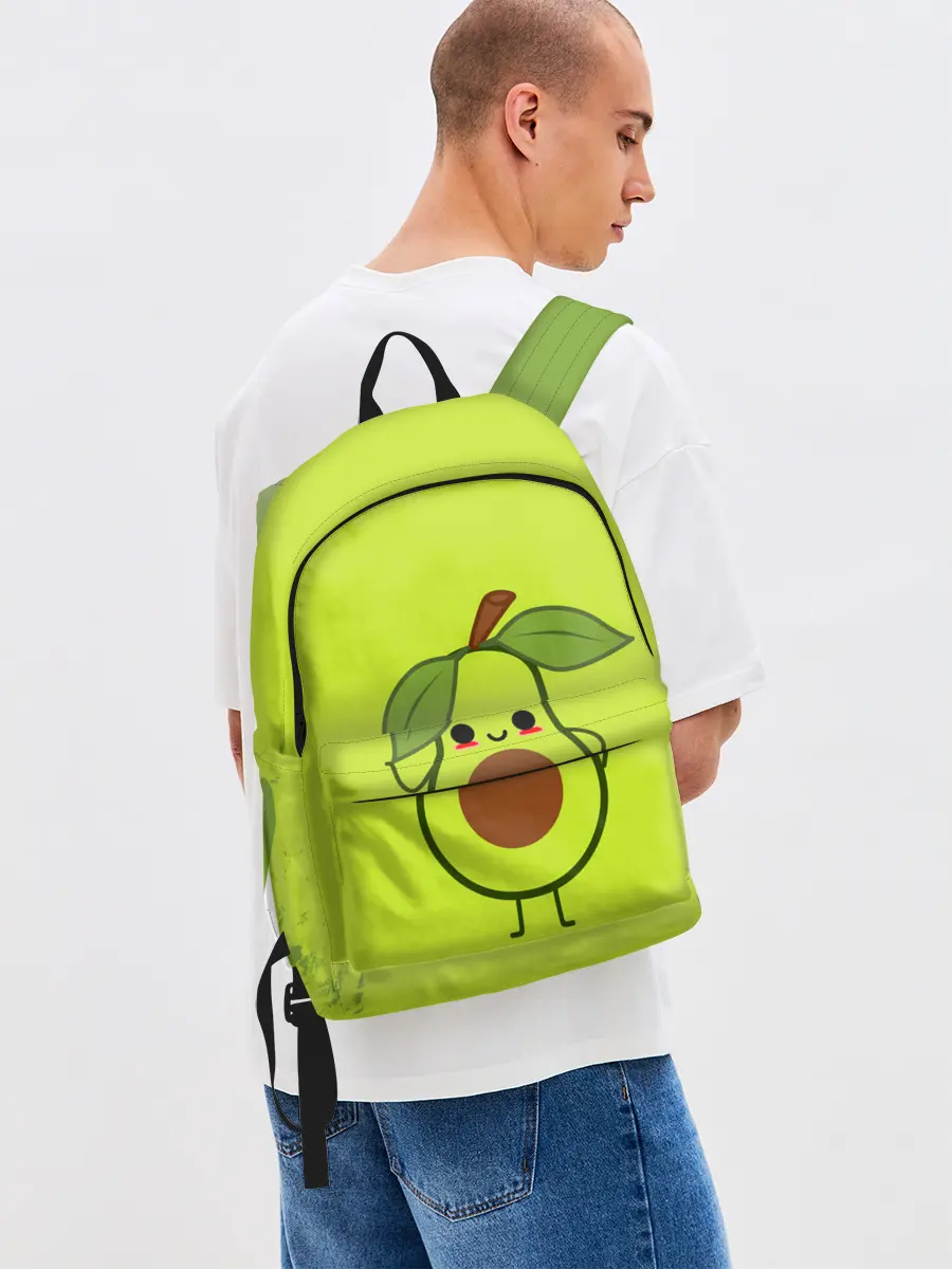 Рюкзак джинсовый / Авокадо