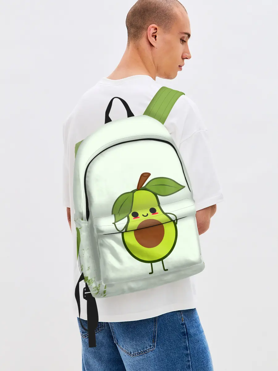 Рюкзак джинсовый / Авокадо