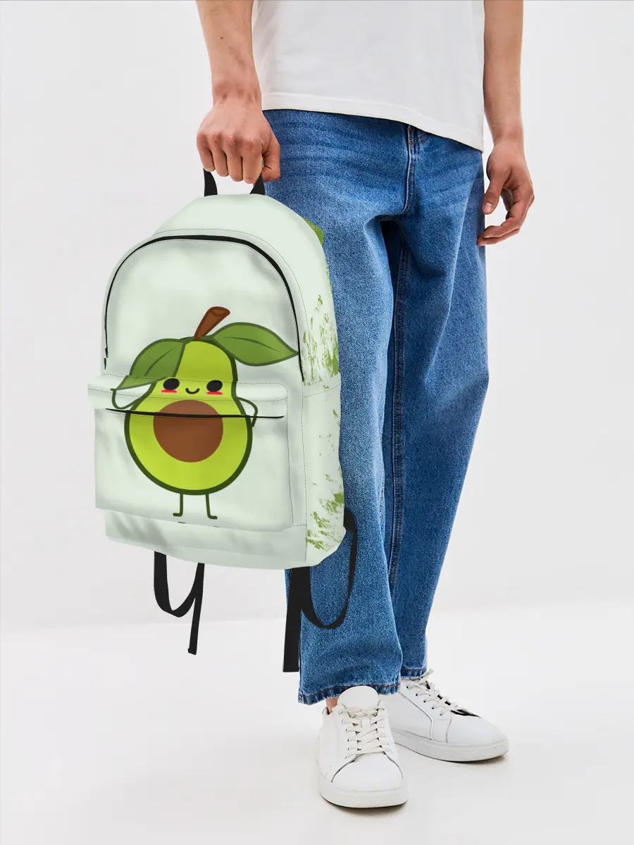 Рюкзак джинсовый / Авокадо