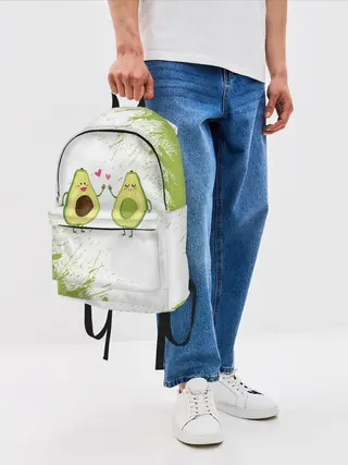 Рюкзак джинсовый / Авокадо