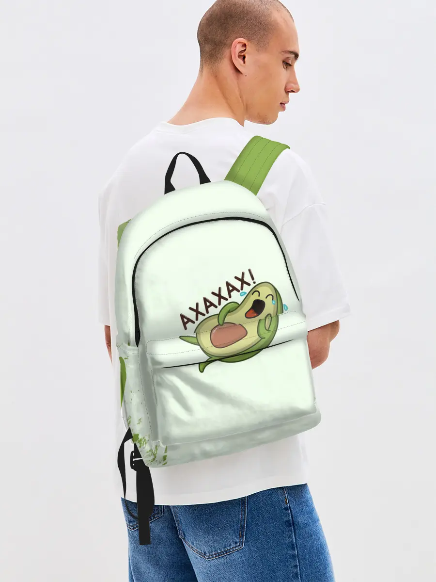 Рюкзак джинсовый / Авокадо