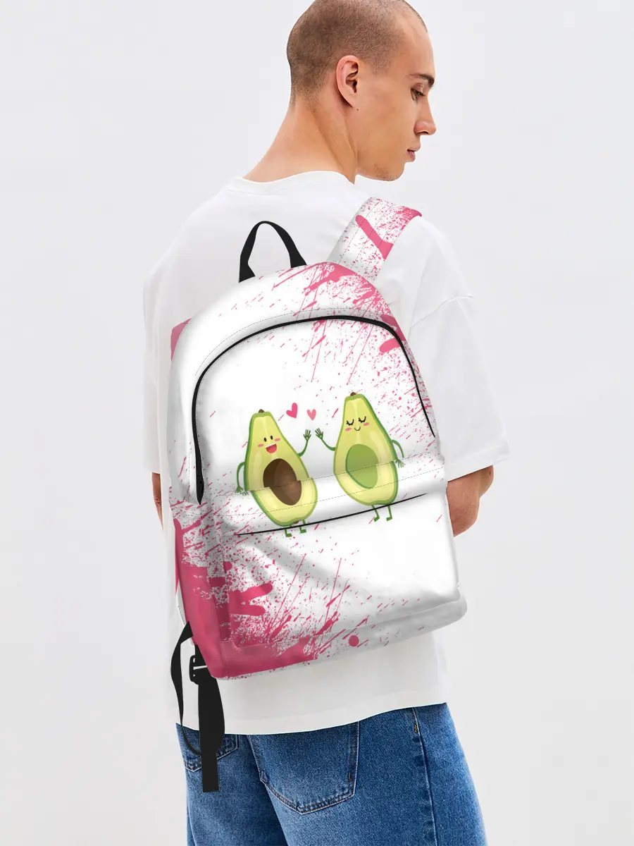 Рюкзак джинсовый / Авокадо